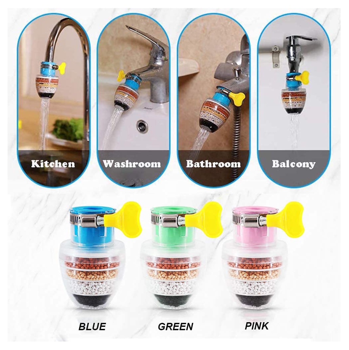 Filtro grifo Purificador Agua 3 Niveles
